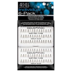 ARDELL PESTAÑAS POSTIZAS DE GRUPO SIN NUDO 6 PACK NATURAL MEDIUM - 6 PACKS EN 1 - MEDIANAS