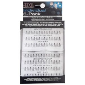 ARDELL PESTAÑAS POSTIZAS DE GRUPO SIN NUDO 6 PACK NATURAL SHORT - 6 PACKS EN 1 - CORTAS