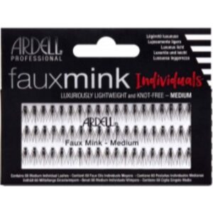 ARDELL PESTAÑAS POSTIZAS DE GRUPO SIN NUDO FAUX MINK INDIVIDUALS MEDIUM - MEDIANAS NEGRAS