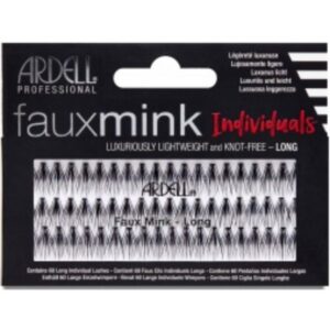 ARDELL PESTAÑAS POSTIZAS DE GRUPO SIN NUDO FAUX MINK INDIVIDUALS LONG - LARGAS NEGRAS